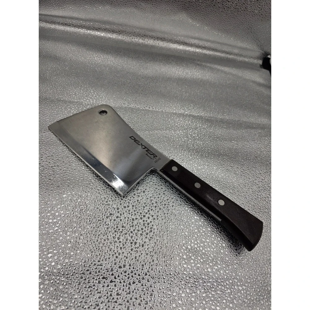 Dexter Basics 49542 Meat Cleaver 7 Inch Blade Wood Handle Heavy Duty Chopper O2